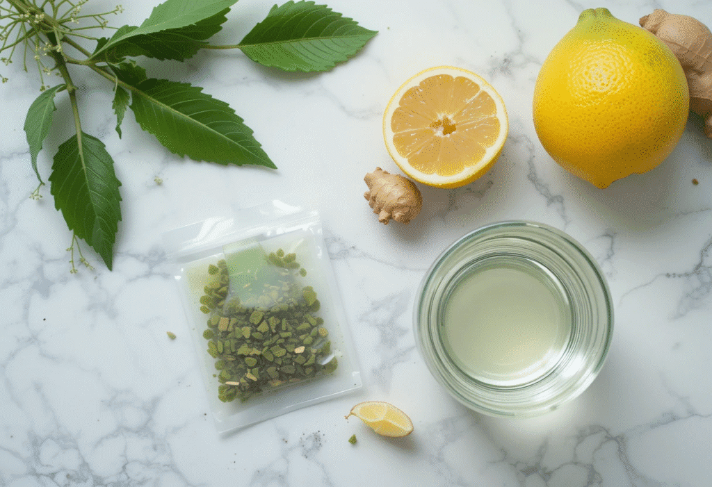 Ingredients of bariatric tea recipe