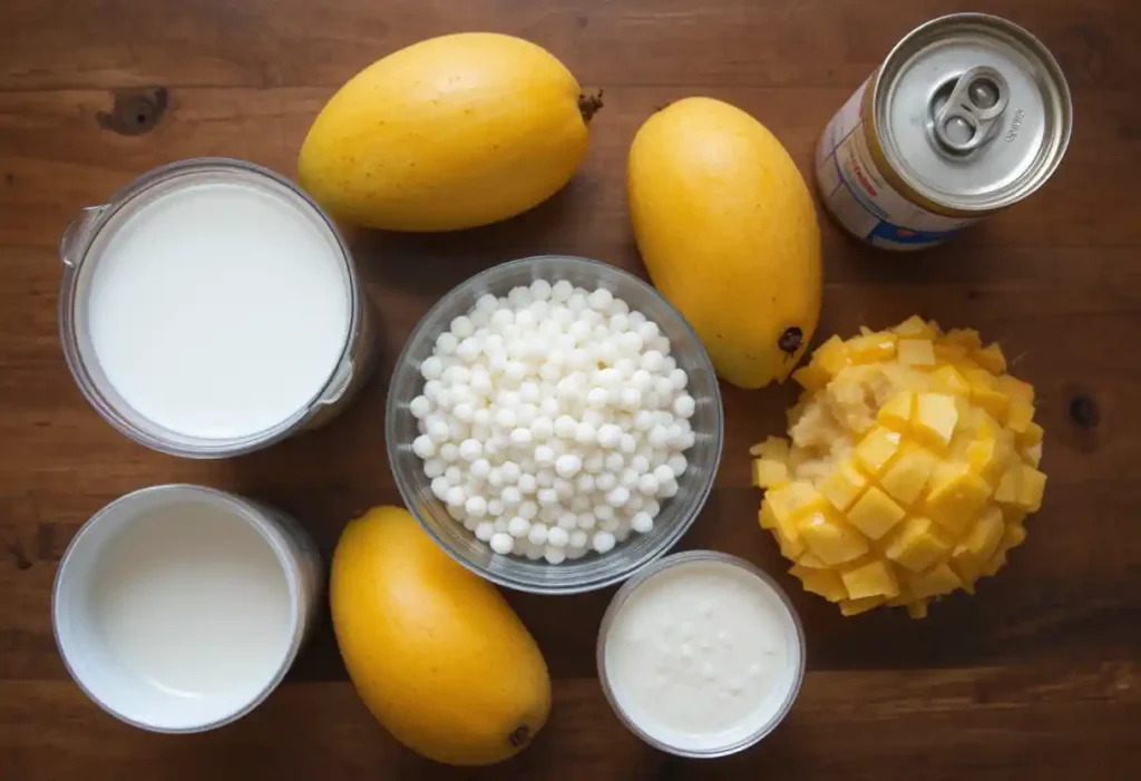 Ingredients For Mango Sago Recipe