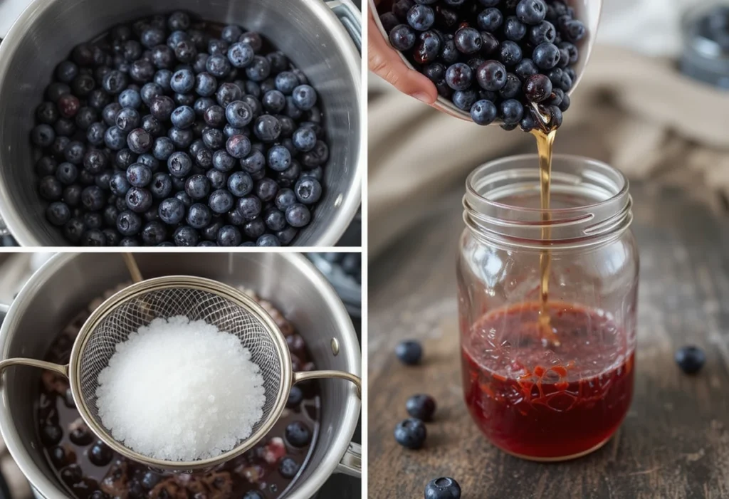 Step-by-Step Instructions (Easy Blueberry Syrup Recipe)