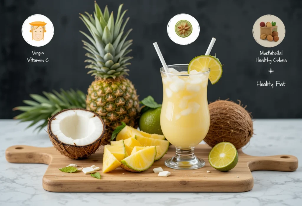 Nutrition & Health Benefits of Virgin Pina Colada Recipe