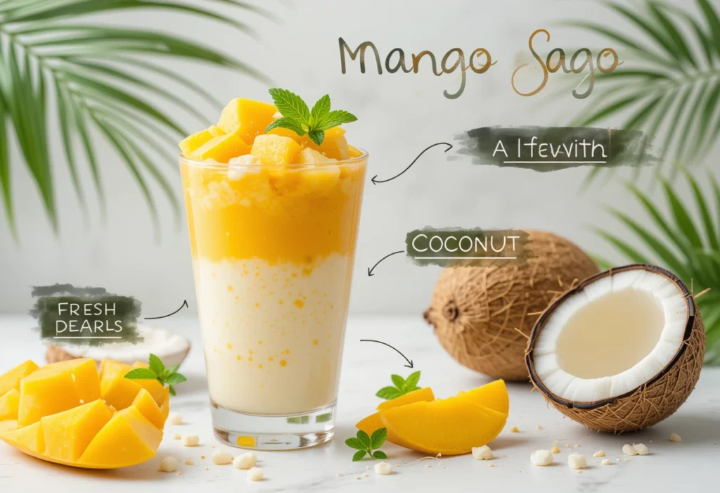 Nutrition Snapshot for the Mango Sago Recipe