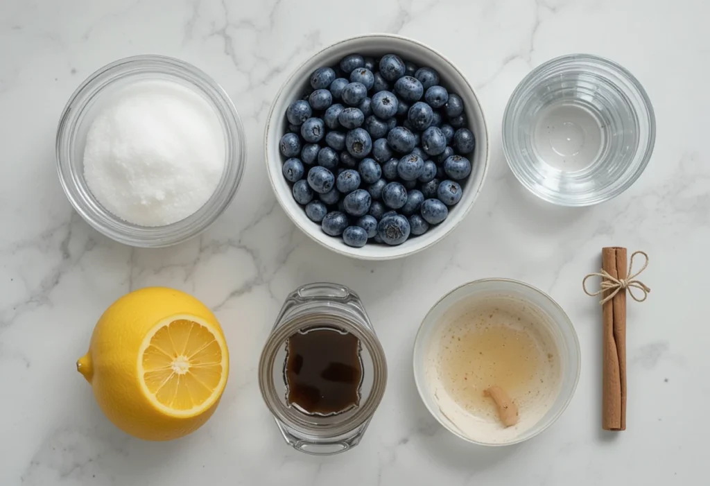 Ingredients You Will Need For Blueberry Syrup Recipe