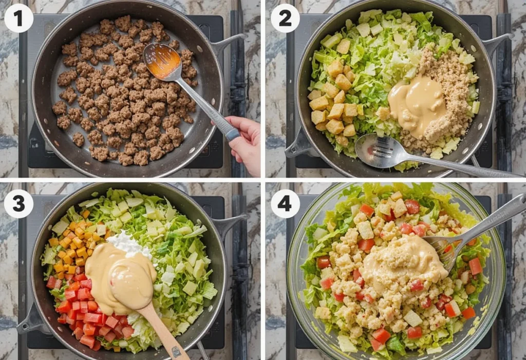 Step-by-Step Instructions: How to Make Big Mac Salad