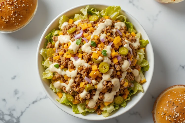 Big Mac Salad Recipe - Healthy, Low-Carb & Delicious