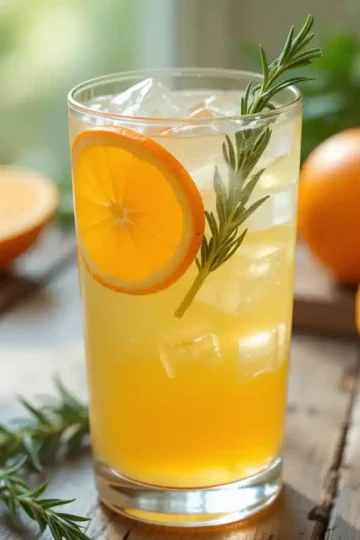 Orange Rosemary Drink Recipe - Refreshing Healthy Mocktail