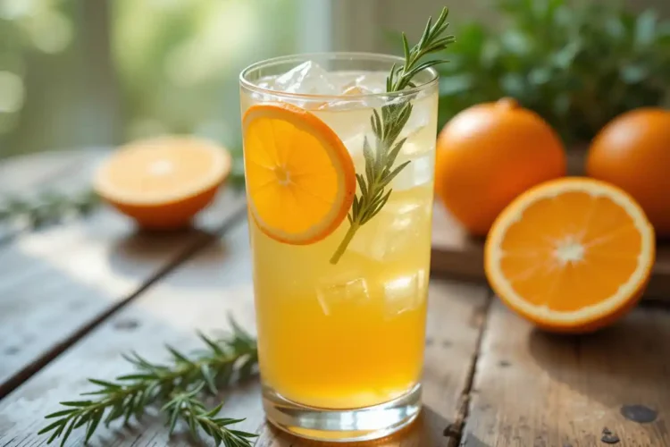 Orange Rosemary Drink Recipe - Refreshing Healthy Mocktail