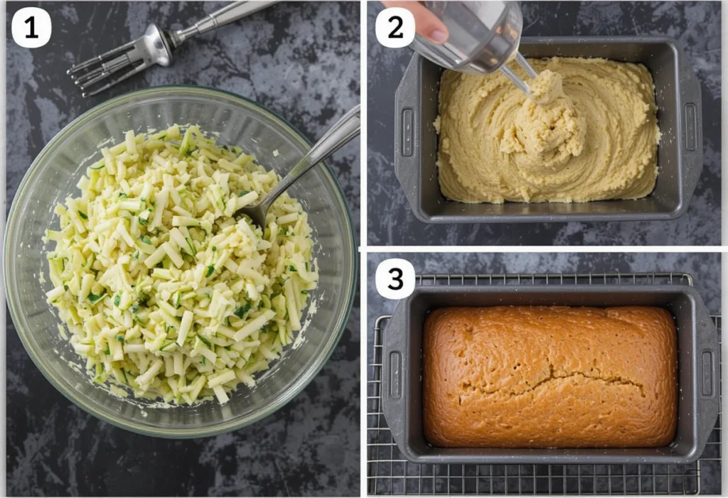 Step-by-Step Instructions for Zucchini Bread Recipe