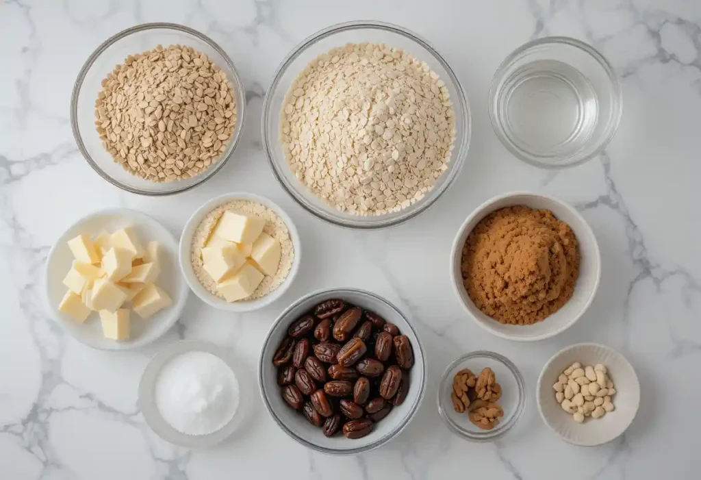 Ingredients You'll Need For Date Bar Recipe