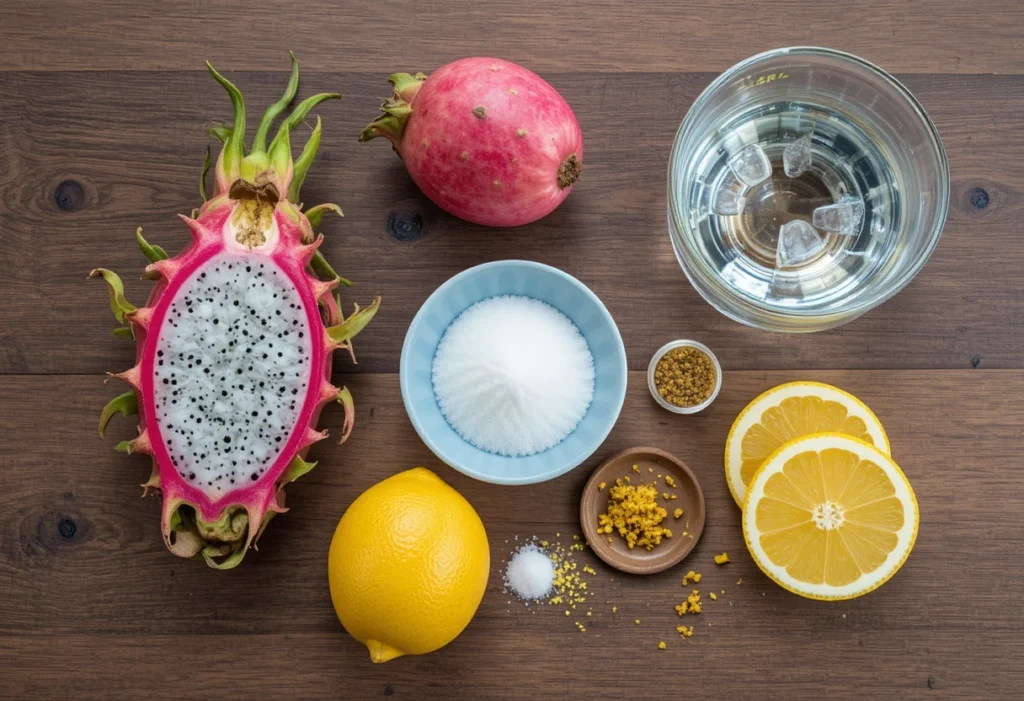 Ingredients for Pitaya Fruit Juice