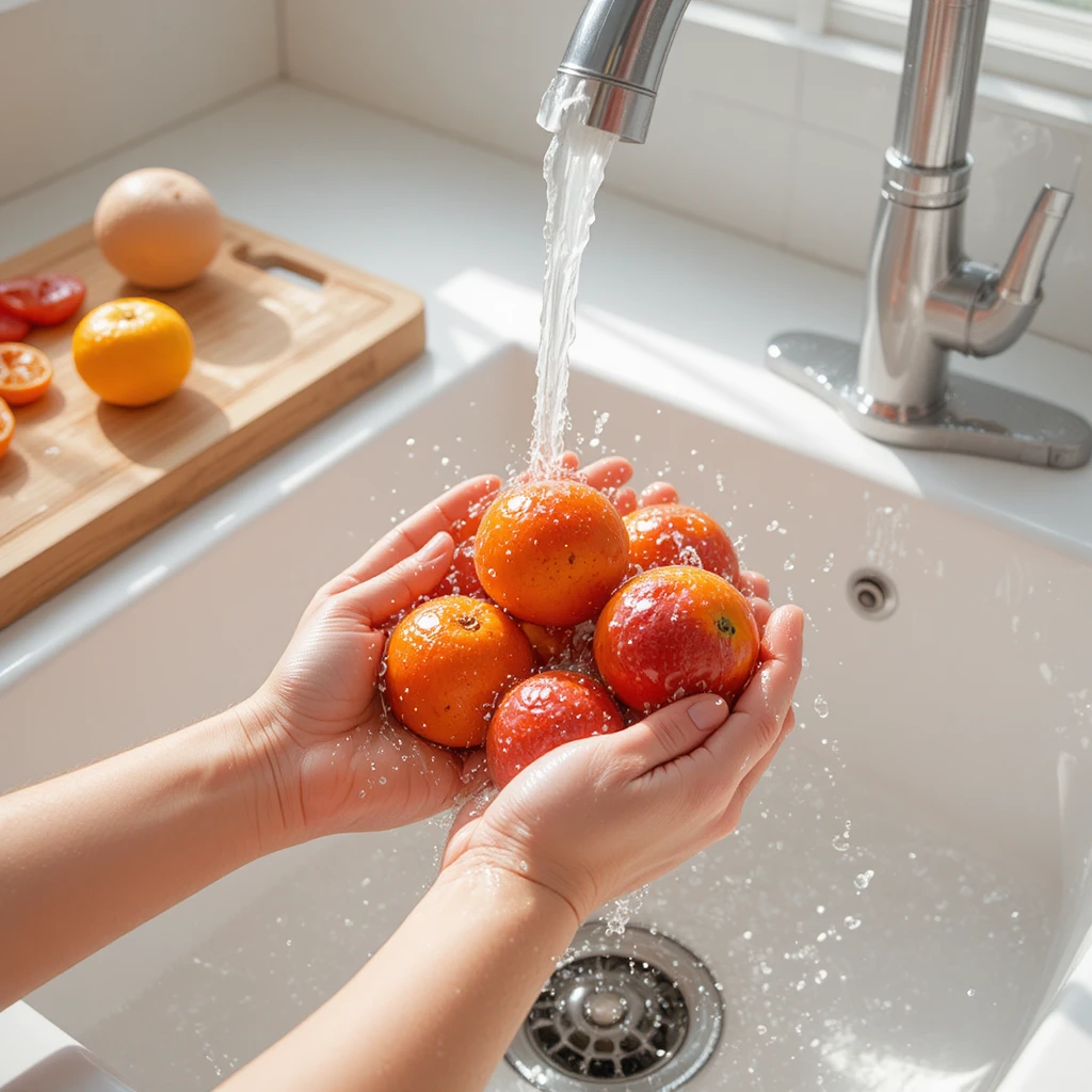 1. Prepare the Fruit for Blood Orange Juice