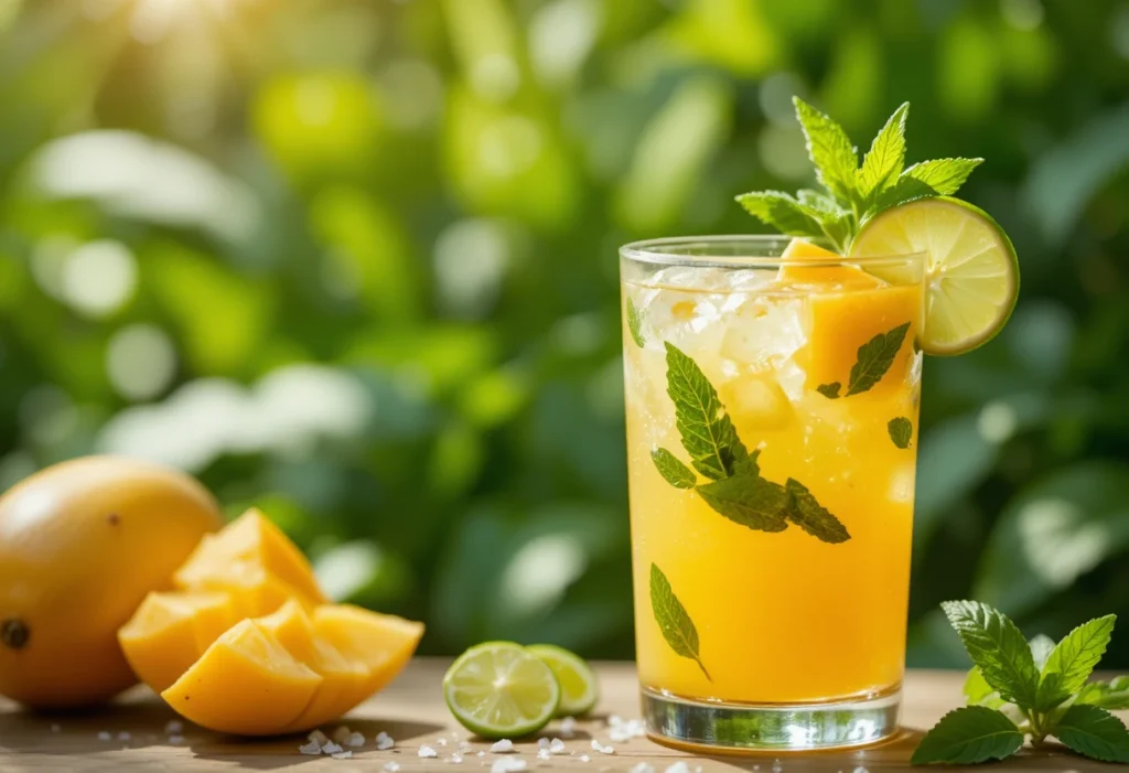 4. Mango Sunrise Mocktail: Beautiful Summer Mocktails