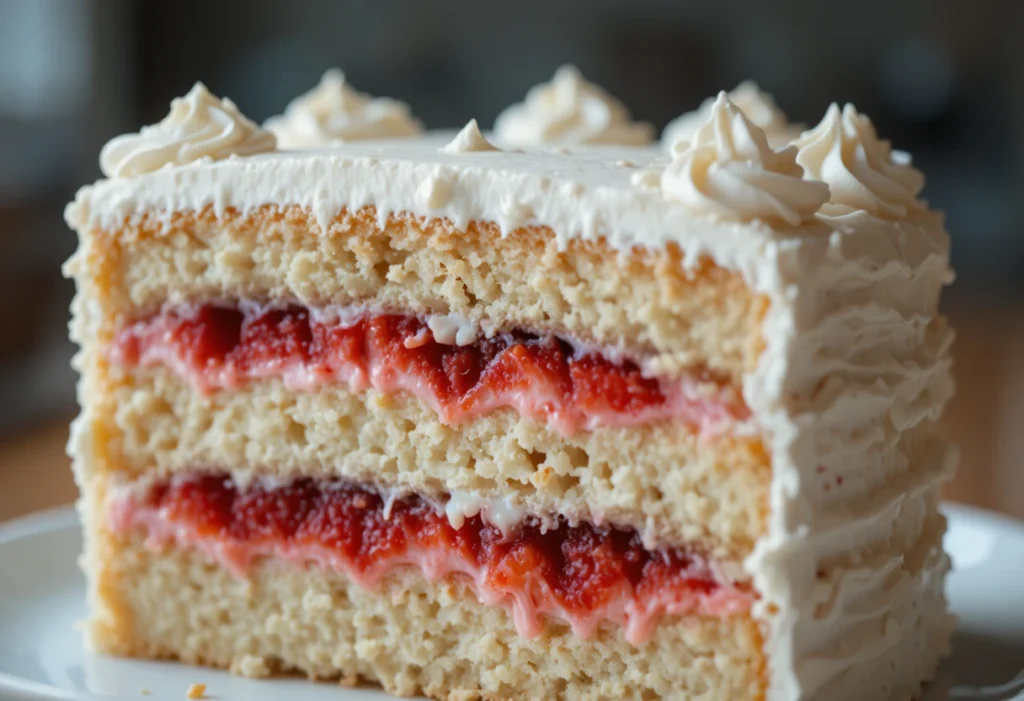 What is a Cake with Strawberry Filling Recipe?