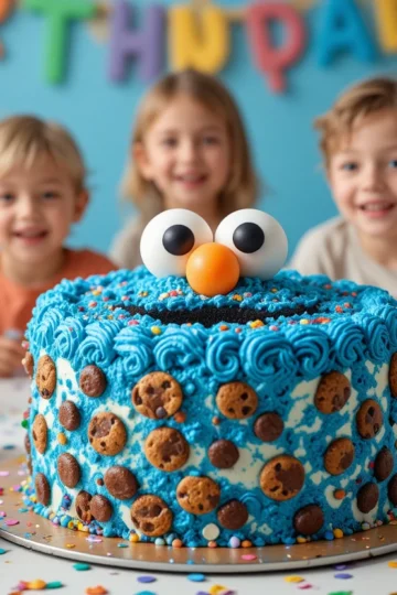 Cookie Monster Cake