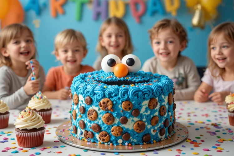 Cookie Monster Cake