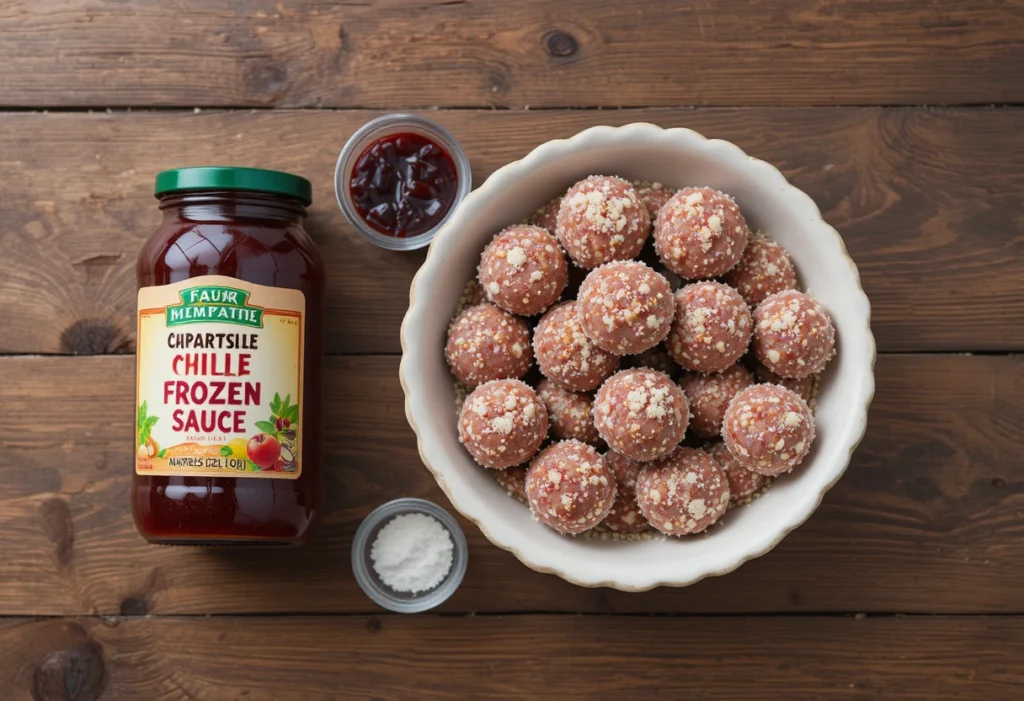 Ingredients You’ll Need for Grape Jelly Chili Sauce Meatballs