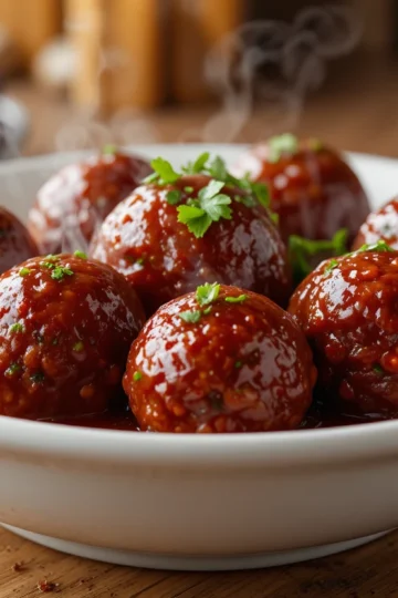 Grape Jelly Chili Sauce Meatballs