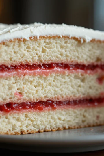 Cake with Strawberry Filling Recipe