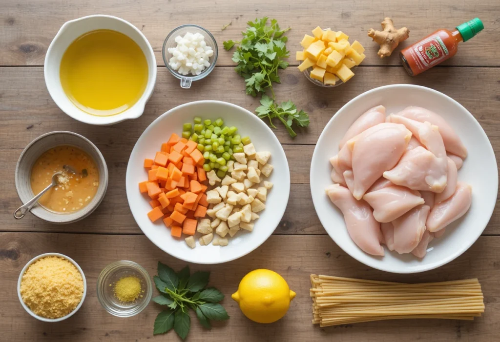 Ingredients You’ll Need for Spicy Chicken Noodle Soup