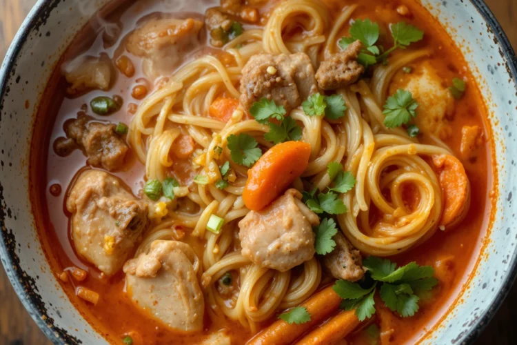 Spicy Chicken Noodle Soup