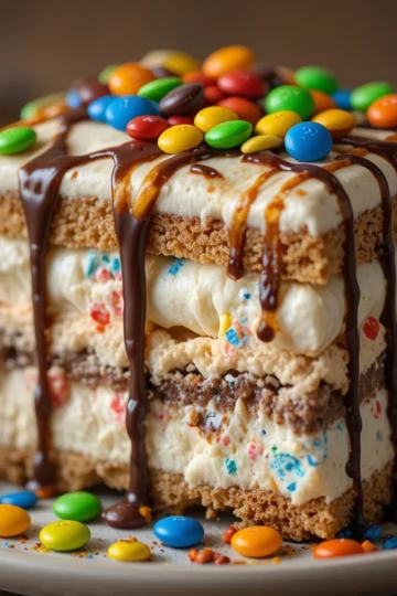 Ice Cream Cake Recipe with Ice Cream Sandwiches