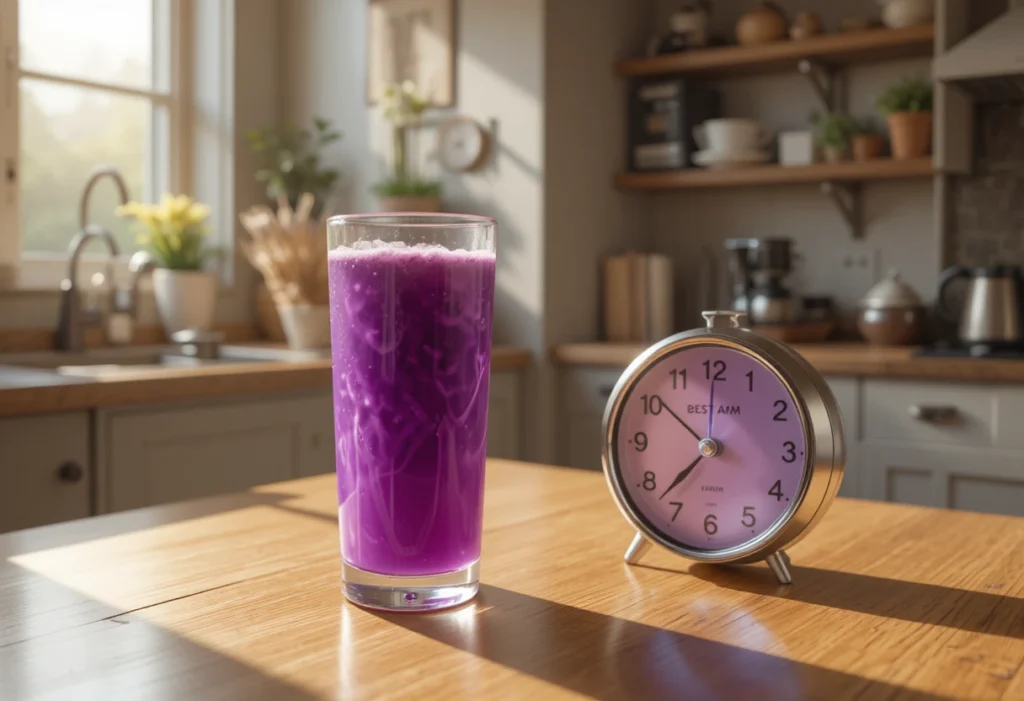 Best Time to Drink Purple Weight Loss Drink for Fast Results