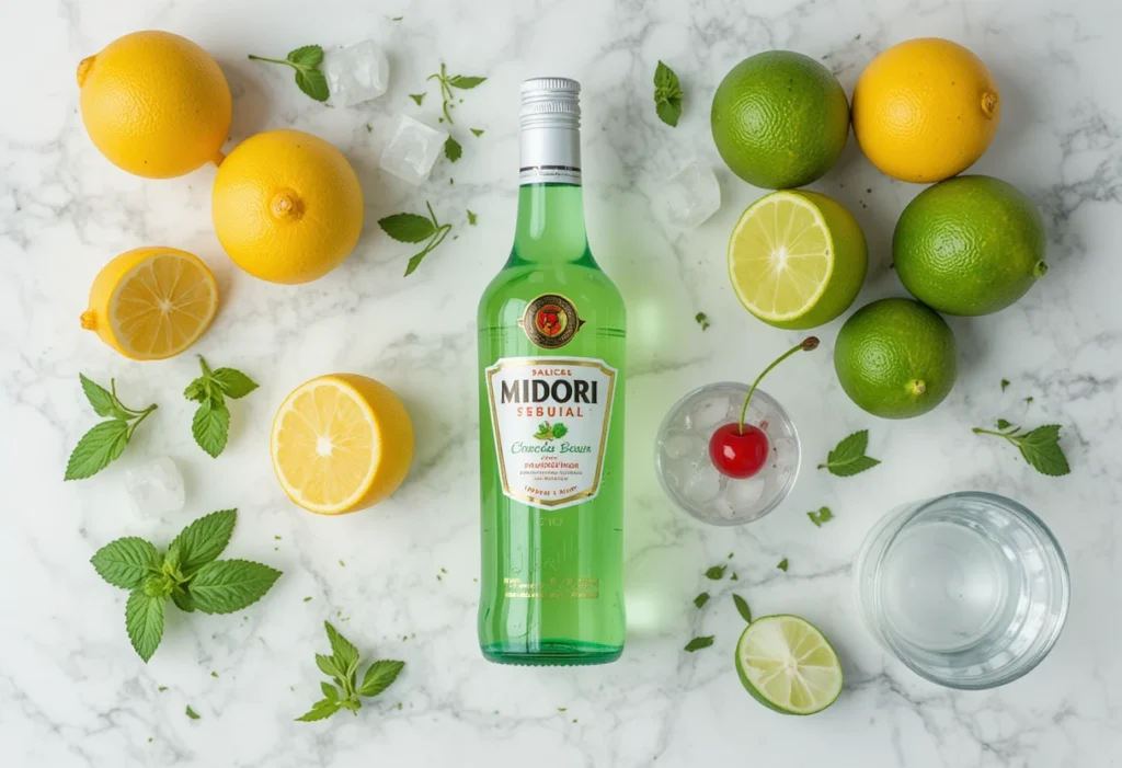 Ingredients for Halal Midori Sour Recipe