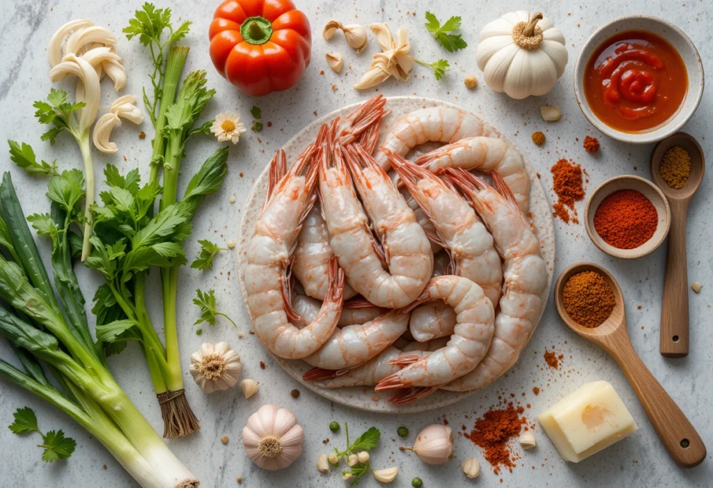 Ingredients for Prawn Creole