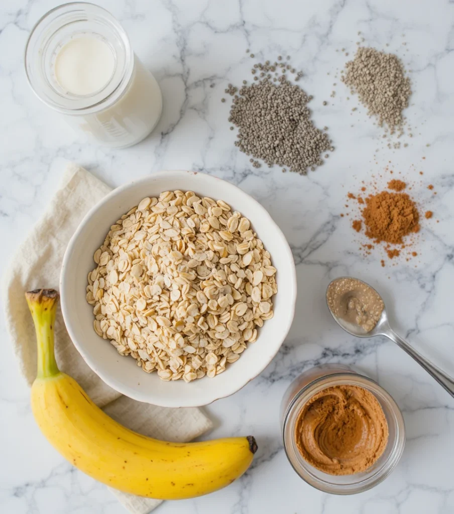 Ingredients for My Halal Banana Oats