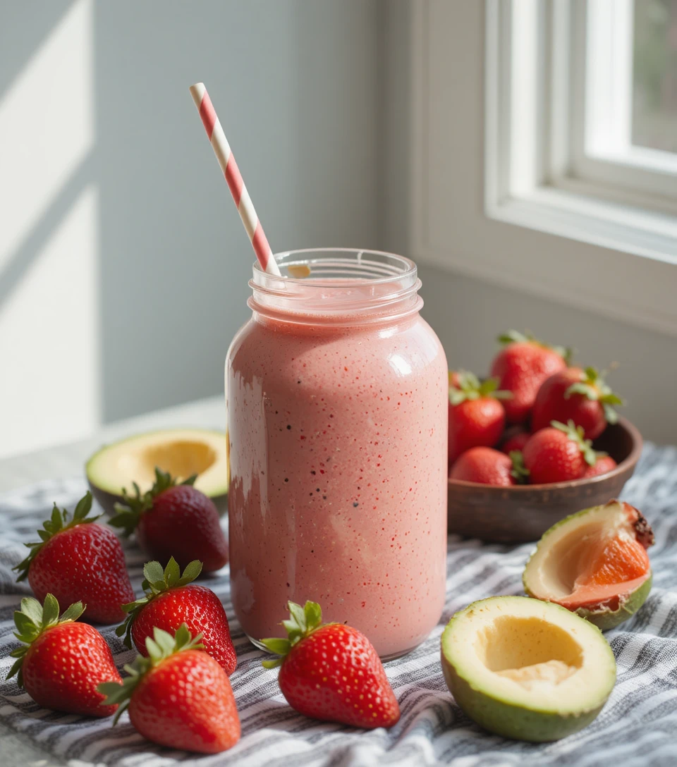 Strawberry Avocado Smoothie