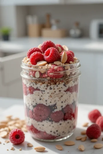 Raspberry Overnight Oats