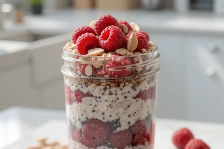 Raspberry Overnight Oats