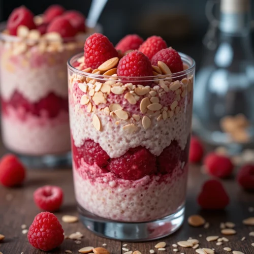 Raspberry Overnight Oats For Weight Loss