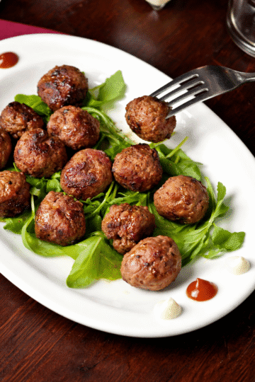 Mozzarella Stuffed Meatballs
