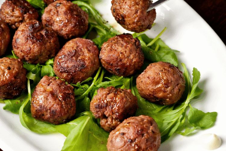 Mozzarella Stuffed Meatballs