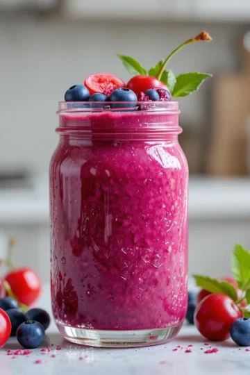 Cherry Blueberry Smoothie