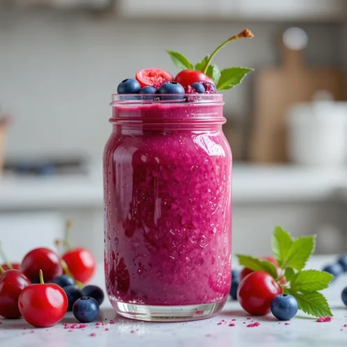 Cherry Blueberry Smoothie