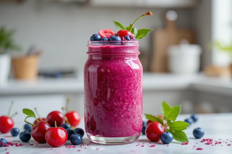 Cherry Blueberry Smoothie