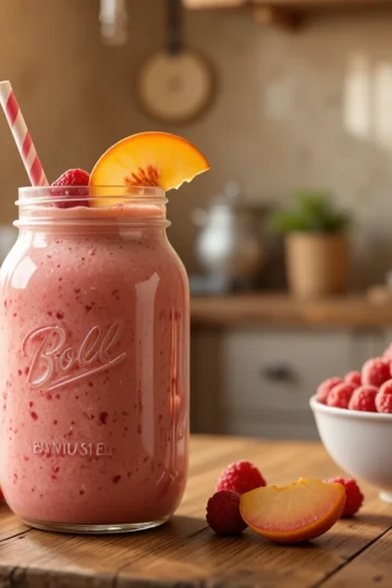 Raspberry Peach Smoothie