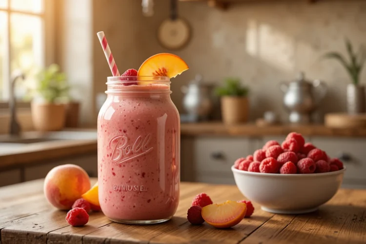 Raspberry Peach Smoothie