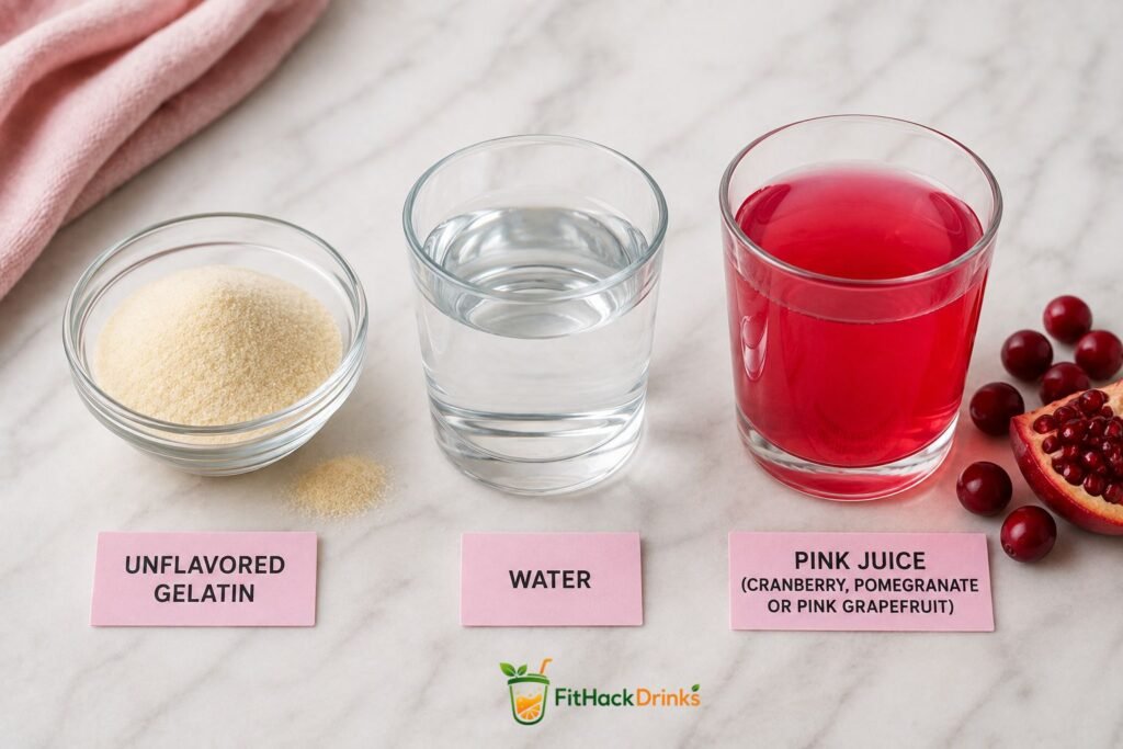 dr oz pink gelatin trick recipe